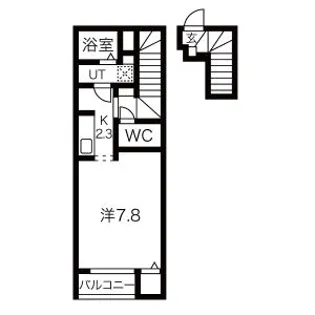 クレアB【2階】の間取り