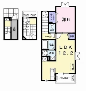 ソレアードさくら【3階】の間取り