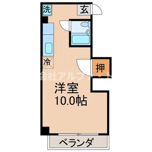 岩清尾マンション【7階】の間取り
