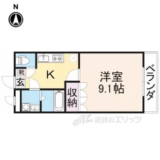 マコズ・アベニュー【1階】の間取り