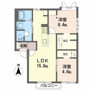ベルメゾン裾花SW【1階】の間取り