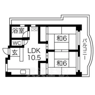 マンション桜本町【4階】の間取り