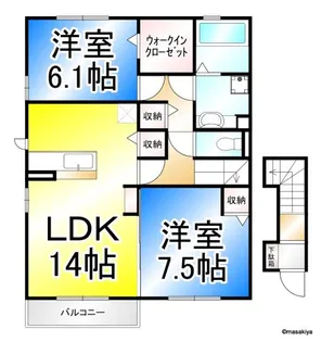 エスポワール・栞【2階】の間取り