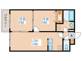 ディオステージ平岸【4階】の間取り