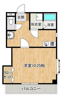 ライジングハウス【3階】の間取り