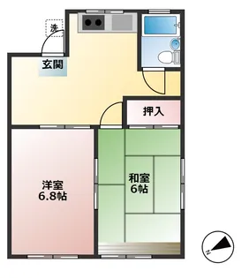 メゾン平【2階】の間取り