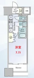 ルフォンブランシェ品川南大井【13階】の間取り