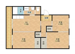 新津コーポ【2階】の間取り