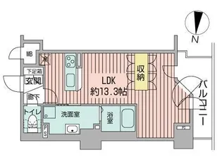 UURコート札幌南三条プレミアタワー【10階】の間取り