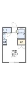 レオパレスみらい【2階】の間取り