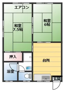 倉重アパート【2階】の間取り