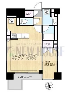 インプレストコア神楽坂【2階】の間取り
