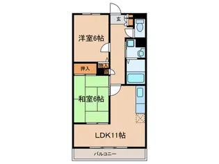 レジオン・ドヌール【2階】の間取り