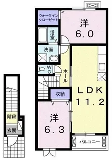 VICTRIA【2階】の間取り