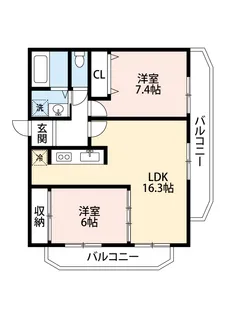 アロンジェビラージュ【4階】の間取り