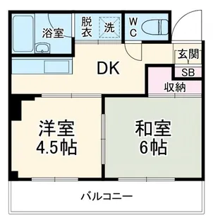 サンクレージュ横浜【2階】の間取り