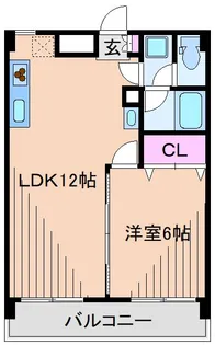 シャングリラオークラ【2階】の間取り