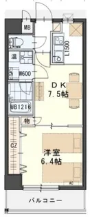 しゃとれ・にぱろく【8階】の間取り