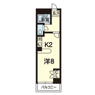 リライズ呉服町【7階】の間取り