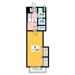 ウインハイツ勝川【2階】の間取り