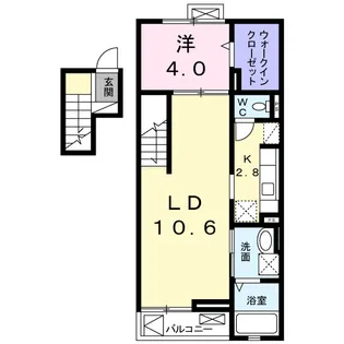 DREAM 武蔵塚【4階】の間取り