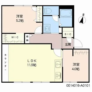 フローラルパレス A棟【1階】の間取り