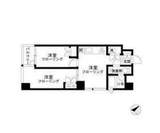 リーヴァ築地【5階】の間取り
