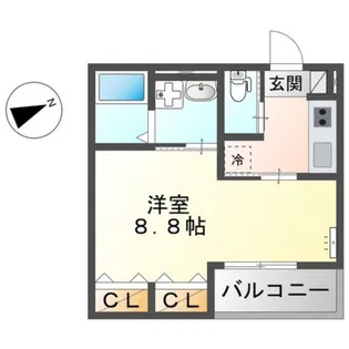 仮)スイートテラス天満町【2階】の間取り
