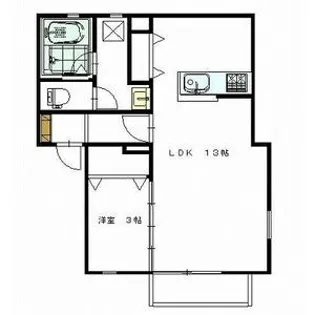 ボヌール2番館【1階】の間取り