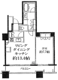 芝浦アイランドグローヴタワー【16階】の間取り