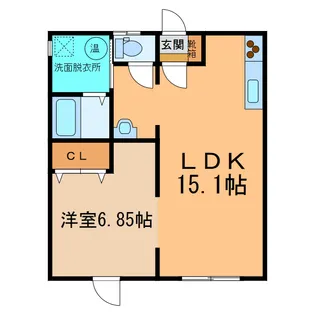 グリーンハイツ【2階】の間取り