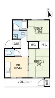 UR大久保東第二【5階】の間取り
