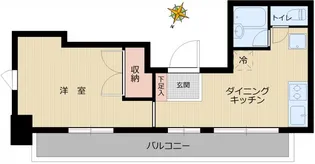 カーネ小日向【8階】の間取り