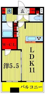 プレール・ドゥーク蔵前【8階】の間取り