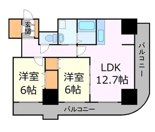 ティアラタワー中島倶楽部【28階】の間取り
