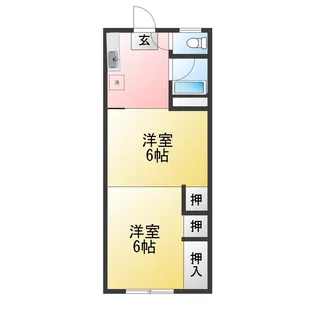 メゾン富士【2階】の間取り