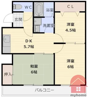 サンシャイン小柳【1階】の間取り