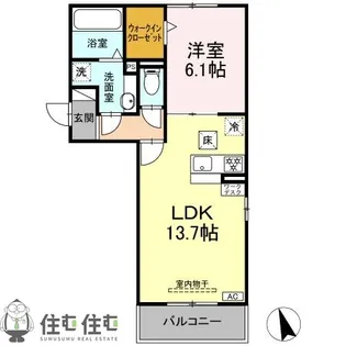 ヴィラシオン瀬川【1階】の間取り