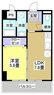 サザンストリート【5階】の間取り