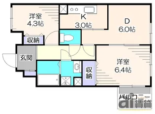 Aifort.府中【4階】の間取り
