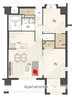 OAK VILLA 桜並木クラス【6階】の間取り