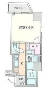 CAVE YUSHIMA【8階】の間取り