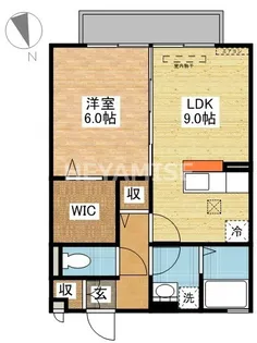 ブランドール【1階】の間取り