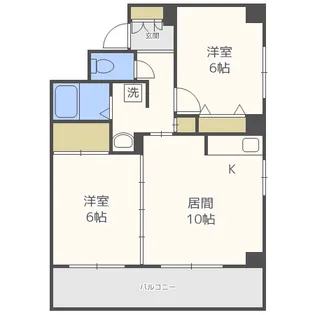 レジデンスカトウ【3階】の間取り