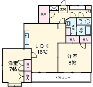 ニューオリエント一橋学園【4階】の間取り