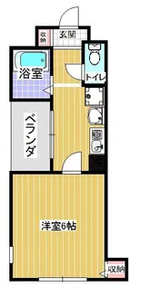サンライズ市ヶ谷【4階】の間取り