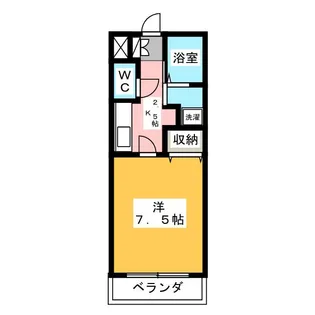 キャッスルヴィレッジ【1階】の間取り