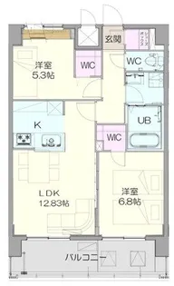 スタシオン ヴィラ シゲンド【7階】の間取り