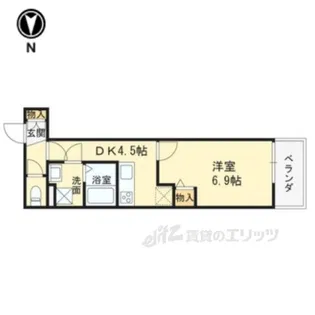 クレアール塚口1【2階】の間取り
