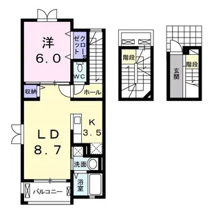 プランドールIII【3階】の間取り